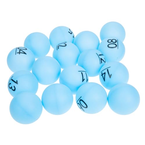 Abaodam 16pcs Plastic Lottery Balls Pong Balls for Party Raffle Game Numbers Seamless Raffle for Entertainment