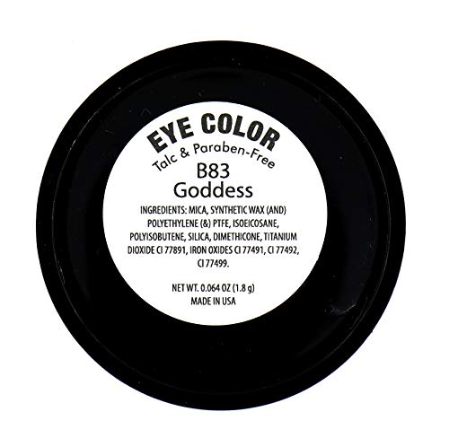 Pure Zivaª Goddess Glow Nude Gold Beige Glam Baked Shimmer Pressed Powder Single Vegan Eyeshadow; Talc, Paraben & Cruelty Free #TOP2