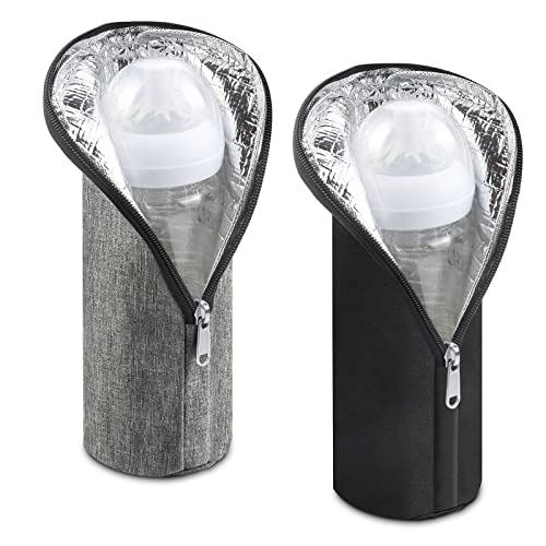 Bercoor 2 Pack Insulated Baby Bottle Bags, Baby Bottle Cooler Tote Bags, Nursing Bottle Cooler Warmer Bag For Outing Milk Bottle Storage #TOP20