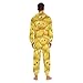 Yuiboo Cute Face Gold CoinsAdults Unisex One Piecing Pajama Costumes Hooded