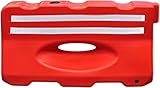 Electriduct Water Filled Barricade 4FT Plastic Sand Fillable Traffic Jersey Barrier Vehicle Safety Orange