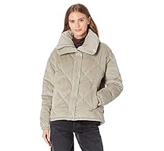 Diamond quilted corduroy puffer jacket Clearance