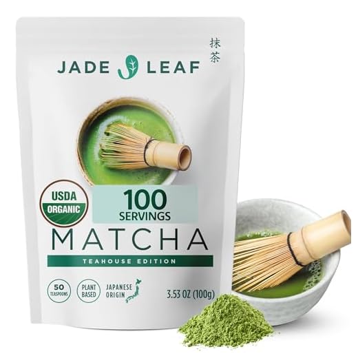 Jade Leaf Organic Matcha Green Tea Powder - Authentic Japanese Origin - Premium First Harvest Ceremonial Grade (3.53 Ounce)