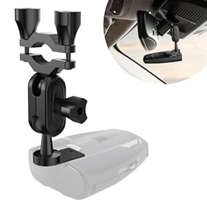 Radar Detector Mount, Car Rearview Mirror Radar Detector Bracke, for Cobra iRadar ESD SPX RAD 480i 450 380 7800BT Radar Detector, Easy to Install