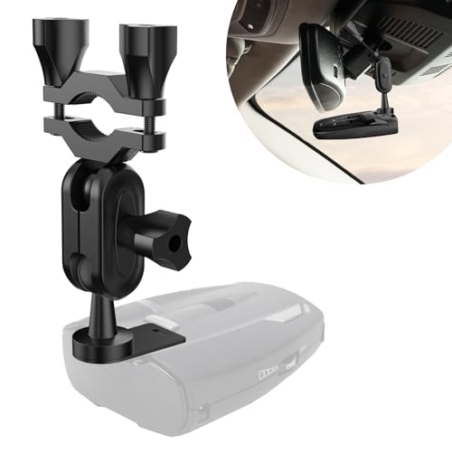 Radar Detector Mount, Car Rearview Mirror Radar Detector Bracke, for Cobra iRadar ESD SPX RAD 480i 450 380 7800BT Radar Detector, Easy to Install