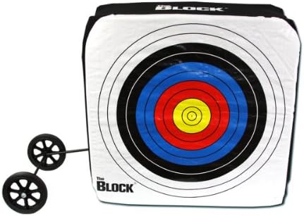 Block Bullseye NASP Archery Target with Removable Wheels