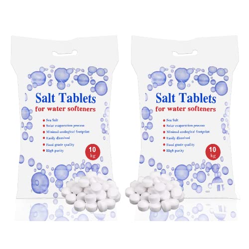 10kg Water Softener Salt Tablets, 2 Packs