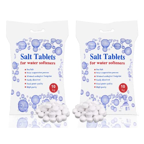 WATER SOFTENER SALT TABLETS 10KG 2 packs large saving