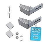 Caracteristicas del articulo: El kit incluye 2 bisagras para el tirador puerta del frigorifico I Material: plástico y metal I Color: plata/gris.