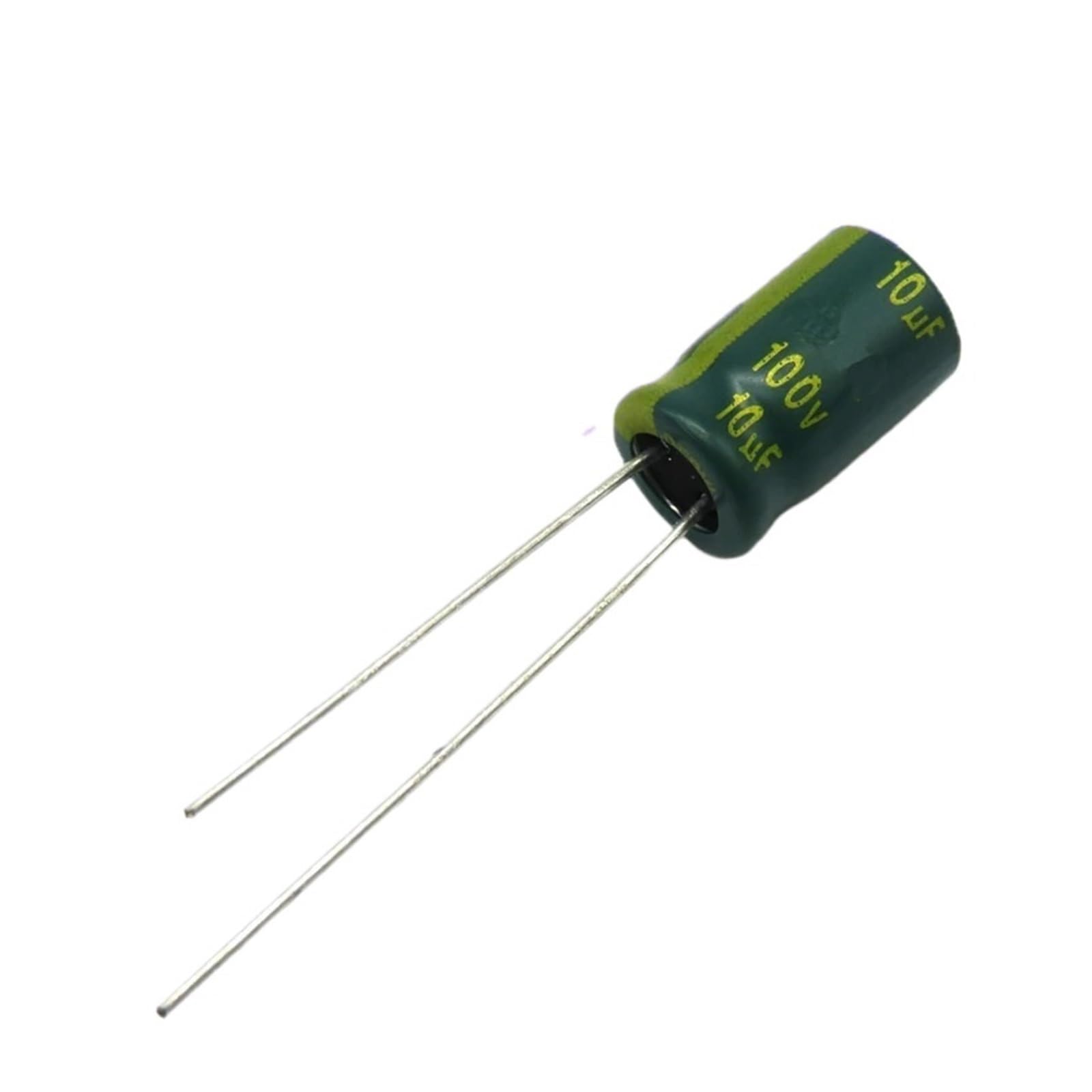 Condensateur électrolytique 100V 10uF radial 6x11mm à faible impédance, pack de 60 unités