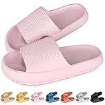 SHAINE Sliders Cloud Slippers Women Men Soft Cozisliders Slippers Cloud Sliders Non-Slip Flip Flops Sandals with Thick Sole for House Slides for Indoor & Outdoor