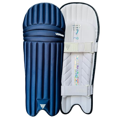 Image of VERSANT OG Moulded Cricket Batting Legguard for Mens (Light Weight) (Navy, Youth)