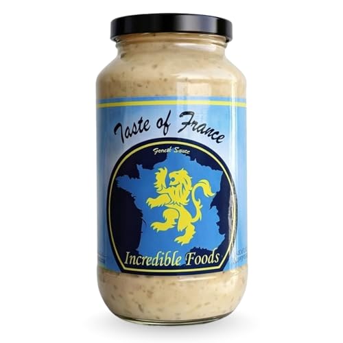 Incredible Food Pasta Sauce – Handcrafted French Cooking Sauce – Creamy, Slightly Sweet Authentic Gourmet Sauce – Gluten-Free – For Pasta, Rice & More – 24 fl oz (1 Pack)