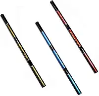 Kit 3 Varas Pesca Telescópica 3 Mts, 4 Mts E 5 Mts