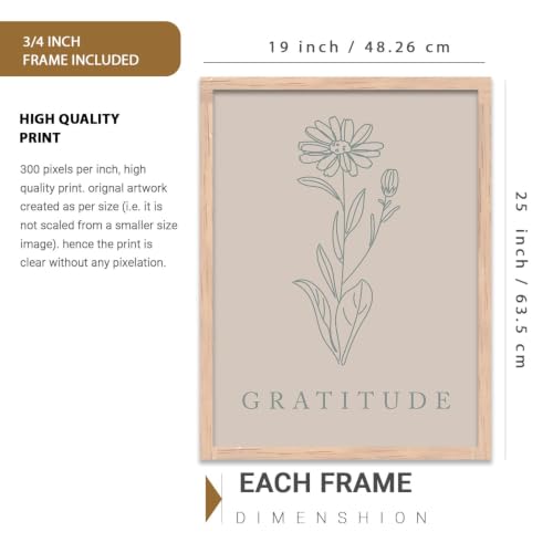 Image of kotart - Floral Painting for Living Room Bedroom Office Room Decor - Premium Digital Paintings with Frame for Home Decoration - Painting for Wall Decoration - (Pack of 6 Multicolor) (19X25 inch, D)