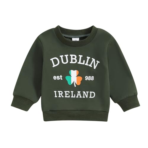 Image of Toddler Baby Boy Girl Sweatshirt Festival Holiday Shirt Halloween Thanksving Christmas Valentines St.Patrick Easter
