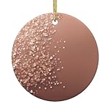 Construction d'accessoires : après réception du colis, il contient 1 carreau circulaire en porcelaine et 1 corde de suspension en fil doré. Pratique pour votre utilisation et décoration.