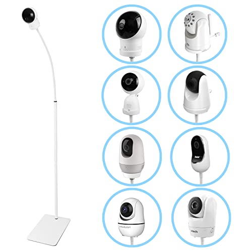 Image of HOLACA 35 inch or 63 inch Floor Stand for Infant Optics DXR-8/DXR-8 Pro,eufy Baby Monitor,Vava/Hipp and Nooie Baby Monitor,Owlet and Motorola Baby Monitor, for Any Other Cameras with 1/4 Screw Mount