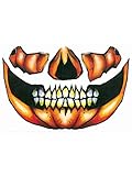 Forum Novelties, Scary Pumpkin Face Temporary Tattoo