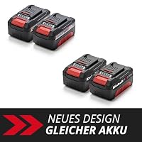 Original Einhell Akku-Twinpack PXC 18 V 4,0 Ah (2 Akkus im Set, 900 W, Power X-Change, Li-Ion, ABS, LED-Anzeige, ohne Ladegerät) – Ansicht 2