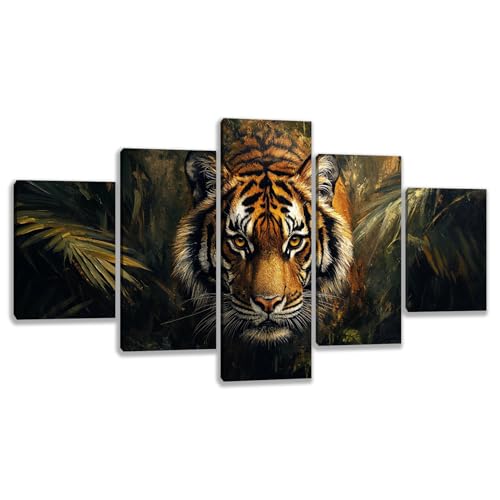 5 Panels Mindset is Everything Motivational Canvas Wall Art Inspirational