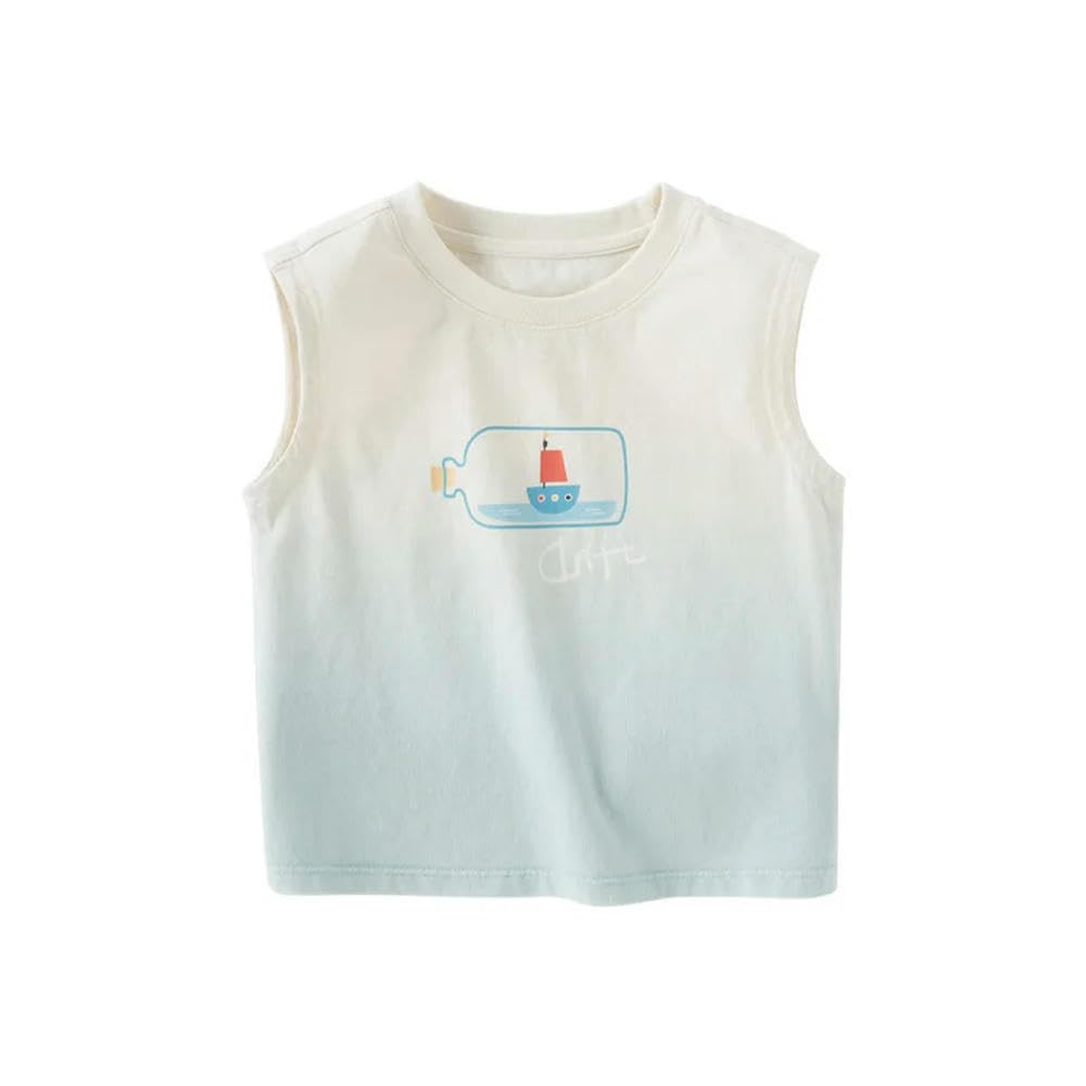 Camiseta de Verano para niños JJDFW, Chaleco Informal sin Mangas para niños, con Estampado Bonito, Ropa Casual para niños.