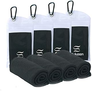 Sukeen [4 Pack] Cooling Towel (40"x12"),Ice Towel,Soft Breathable Chilly Towel,Microfiber Towel for Yoga,Sport,Running,Gym,Workout,Camping,Fitness,Workout