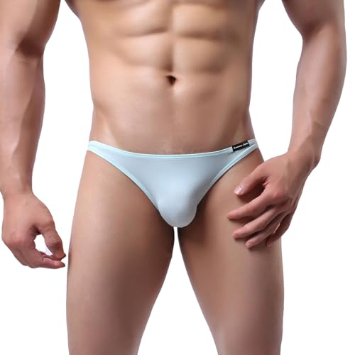 Summer Code Mens Basic Bikini Briefs Pack Low Rise Ice Silk Underwear