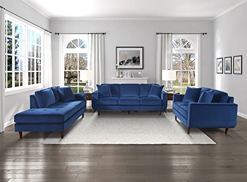 Lexicon Mapleton Living Room Sofa, Navy Blue #TOP6