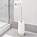 iDesign Classico Metal Toilet Tissue Caddy Roll Reserve for Bathroom, stainless_steel, Compact Organizer, Holds 4 Paper, 6.87