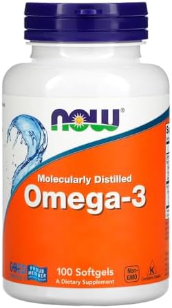 Ômega-3 Molecularmente Destilado Now Foods 100Soft Importado