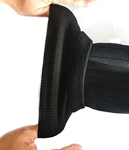 Image of Unisex Cashmere Wool Knee Brace Pads Winter Warm Thermal Knee Warmers Thicken Lengthen Breathable Elastic Knees Sleeves Support Protector for Ski Cycling Dance Runing Arthritis Tendonitis(1 Pair)