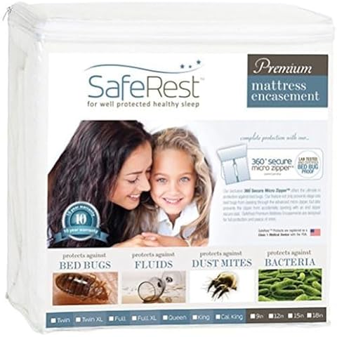 SafeRest Waterproof Bed Bug Proof Mattress Cover Cover