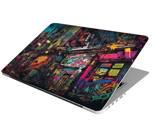 Image of Laptop Skin Stickers HD Quality Sticker for Laptops Upto 15.6 inch (Dustproof|Waterproof|Scratchproof|Reusable) - BE Graffiti BLDNG