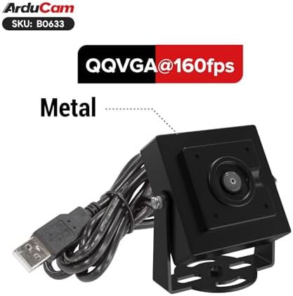 Arducam VGA Global Shutter Color USB Camera Module, 160 FPS@QQVGA High Speed Camera, Wide Angle UVC Webcam for Windows, Linux OS - 1