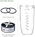 New Blender Cup and Blade Replacement Parts 32oz Cup and Extractor Blade and 2 Rubber Gaskets 4-Piece Compatible with NutriBullet High-Speed Blender/Mixer System 600W/900W Series