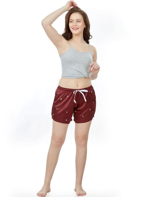 Women's Satin Shorts | Soft, Stylish & Comfortable Loungewear WWS-B0BKT4MGGX-picture-18