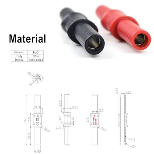 Image of ZIBOO P13 Compliant Test Lead Coupler, Test Lead Extender (ZB-P13(Female)1 Set)