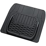 ボンフォーム(BONFORM) カーマット フレックスガード 軽/普通車 前席SS・後席兼用1枚 50x48cm ブラック 6455-48BK