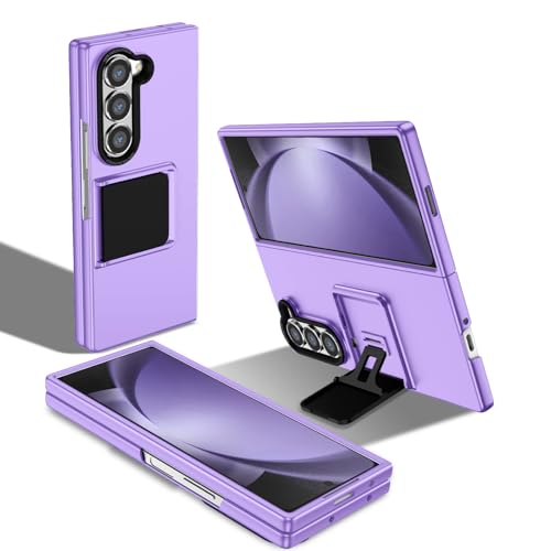�X�}�z�P�[�X �Ή��@�� for Samsung Galaxy Z Fold7 �ϏՌ��v���e�N�^�[�A�J���������Y�ی�J�o�[ Purple