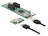 - DeLock Riser Card PCI Express x1 > 2 x PCIe x1 - Riser Card, 41433