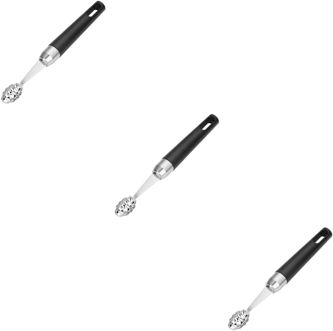 Cabilock 3pcs Fruit Scoop Melon Baller for Kitchen Cup Scoop Tool Fruit Eating Tool