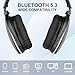 Daysnew Wireless Headphones for Watching TV with Charging Station and RF Transmitter, Comfortable TV Headset for Seniors, Compatible with All TVs, Black and Silver