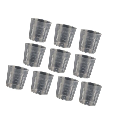 Montesy Pack of 5 Liquid Measuring Cup Clear Kitchen Cup Clear Laboratory Measuring Cylinder for Kitchen Cooking Measuring Tool