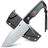 Purple Dragon Outdoor Cooking Knife - Drop Point Knife Green