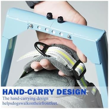 Amputee Dog Wheelchair with Front Leg Support - Mobility Aid for Paralyzed or Injured Dogs, Arthritis Pet Stroller & Elderly Animal Walker for Enhanced Support and Comfort