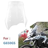 Motorcycle Windshield Fit For BMW G650GS G650 GS Motorcycle Windscreen Windshield Wind Deflector Front Class Transparent Motorbikes Deflector - Image 2