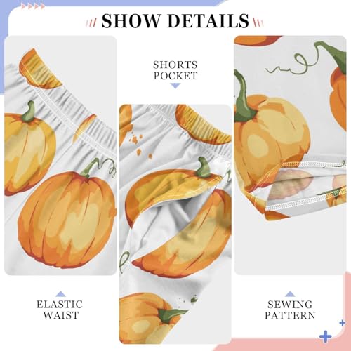 ZZXXB Autumn Cushaw Print Boys Long Pants Soft Trousers Elastic Waist Kids Lounge Bottoms with Pockets S-XL4