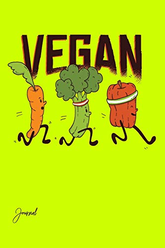 Vegan Journal: 150 Blank Lined Pages - 6" x 9" Notebook With Funny Vegetables Print On The Cover image 3