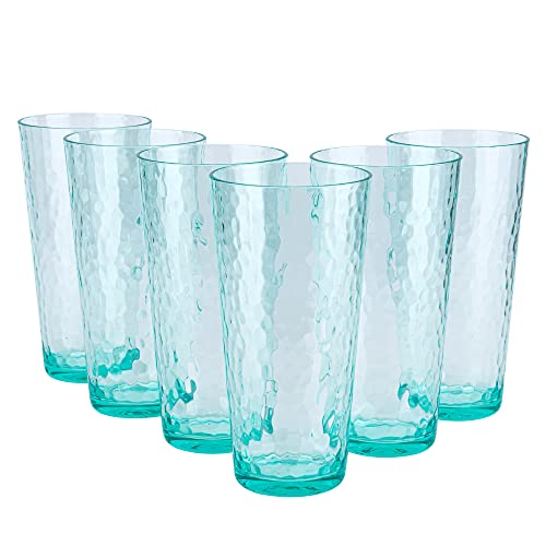 Mixed Drinkware Trinkgläser aus Kunststoff, Acryl, 750 ml, Grün, 6 Stück Cover